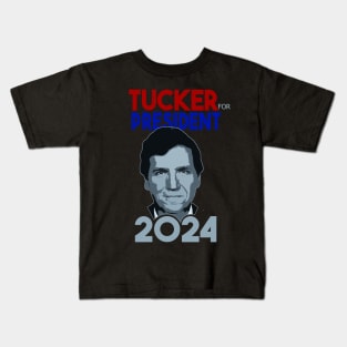 Tucker Carlson For President 2024 Kids T-Shirt